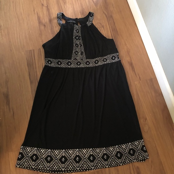 NWT INC Woman 1X Black Halter Dress - Picture 2 of 13